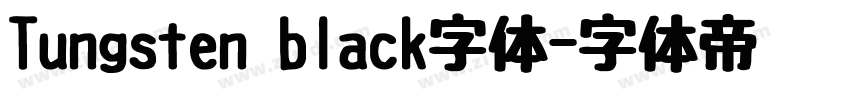 Tungsten black字体字体转换